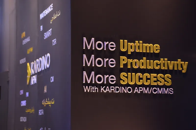 More Uptime, More Productivity, More Success — booth wall