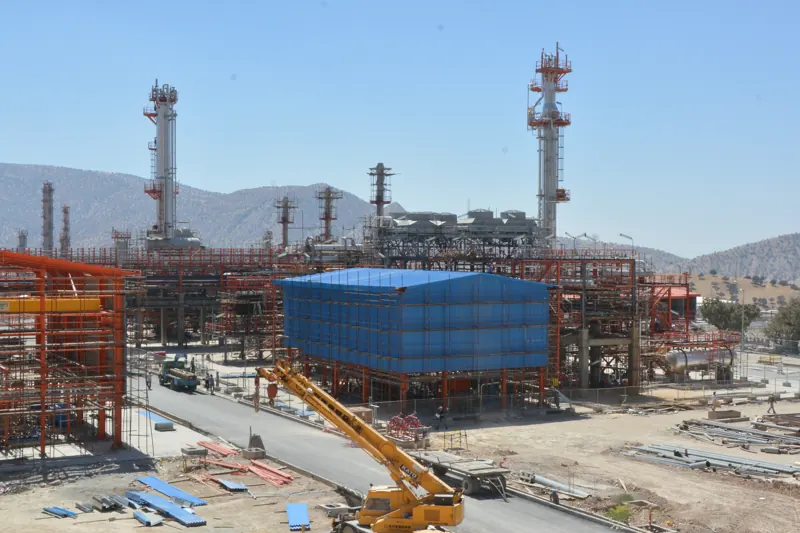 Wide view of the construction site